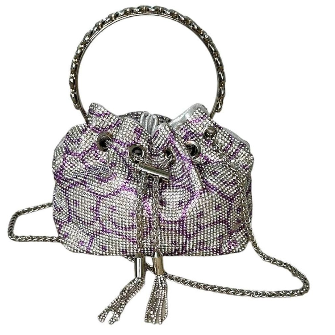 Rhinestone Bucket Handbag
