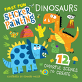 First Fun Sticker Painting: Dinosaurs - 12 Scenes to Create!
