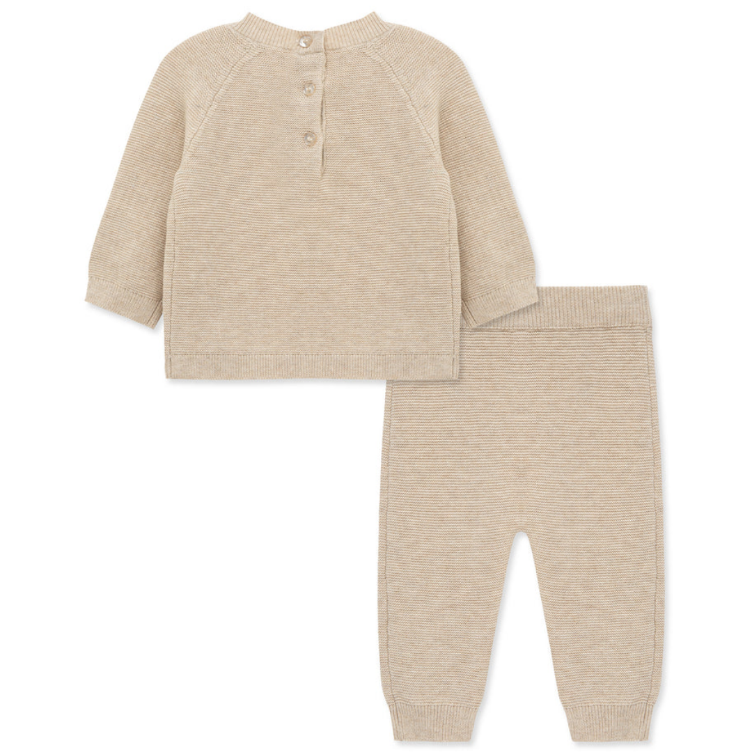 Tan Bear Sweater Set