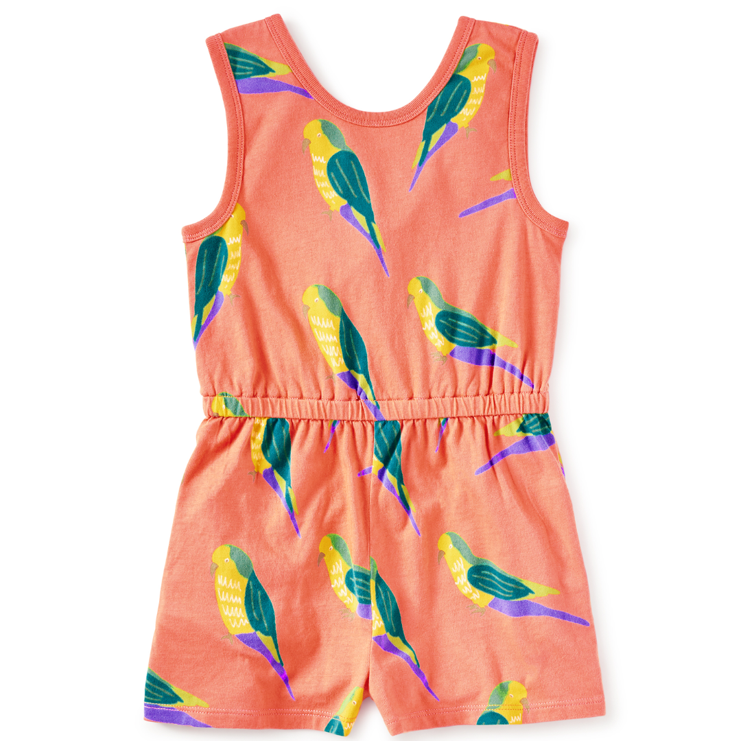 Monk Parakeet Reversible Wrap Romper