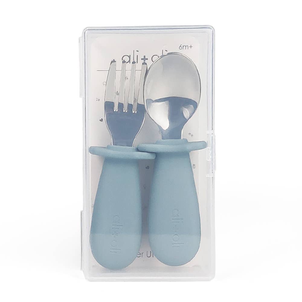 Blue Spoon & Fork Learning Set