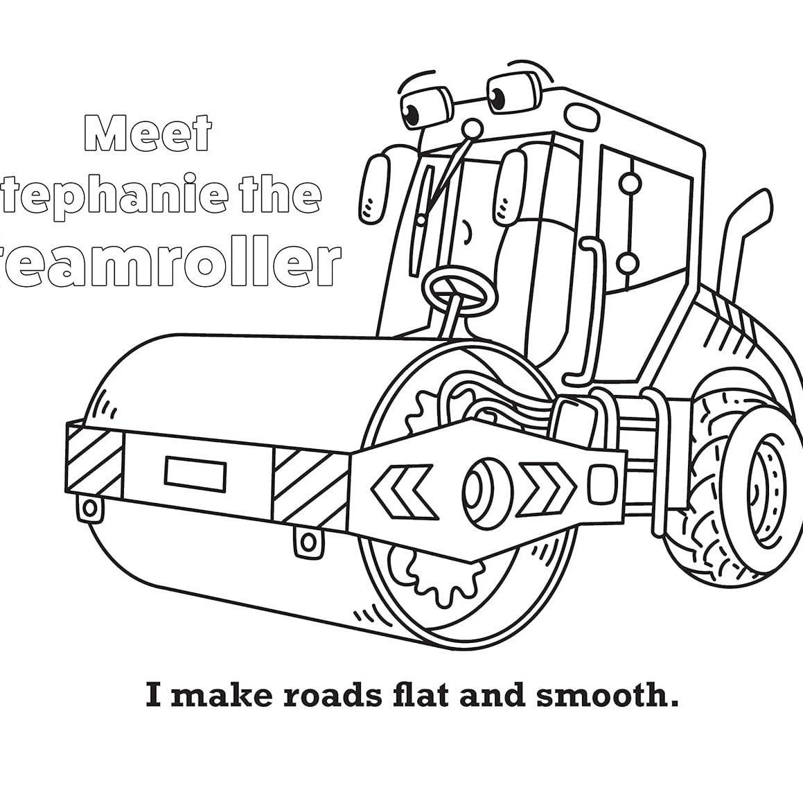 Super Cool Trucks, Tractors, and Cars Coloring Book