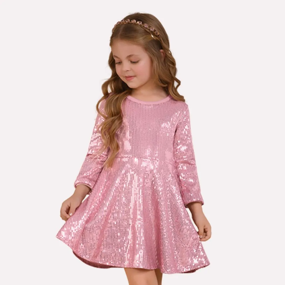 Pink Sequin Dress