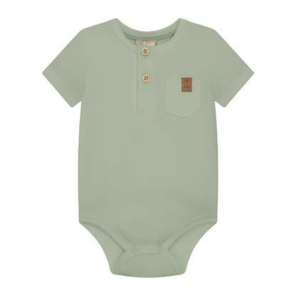 Wasabi Green Sailboat Onesie