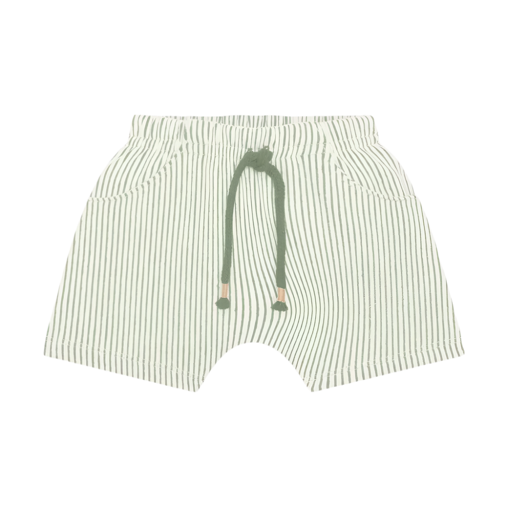 Wasabi Green Stripe Short