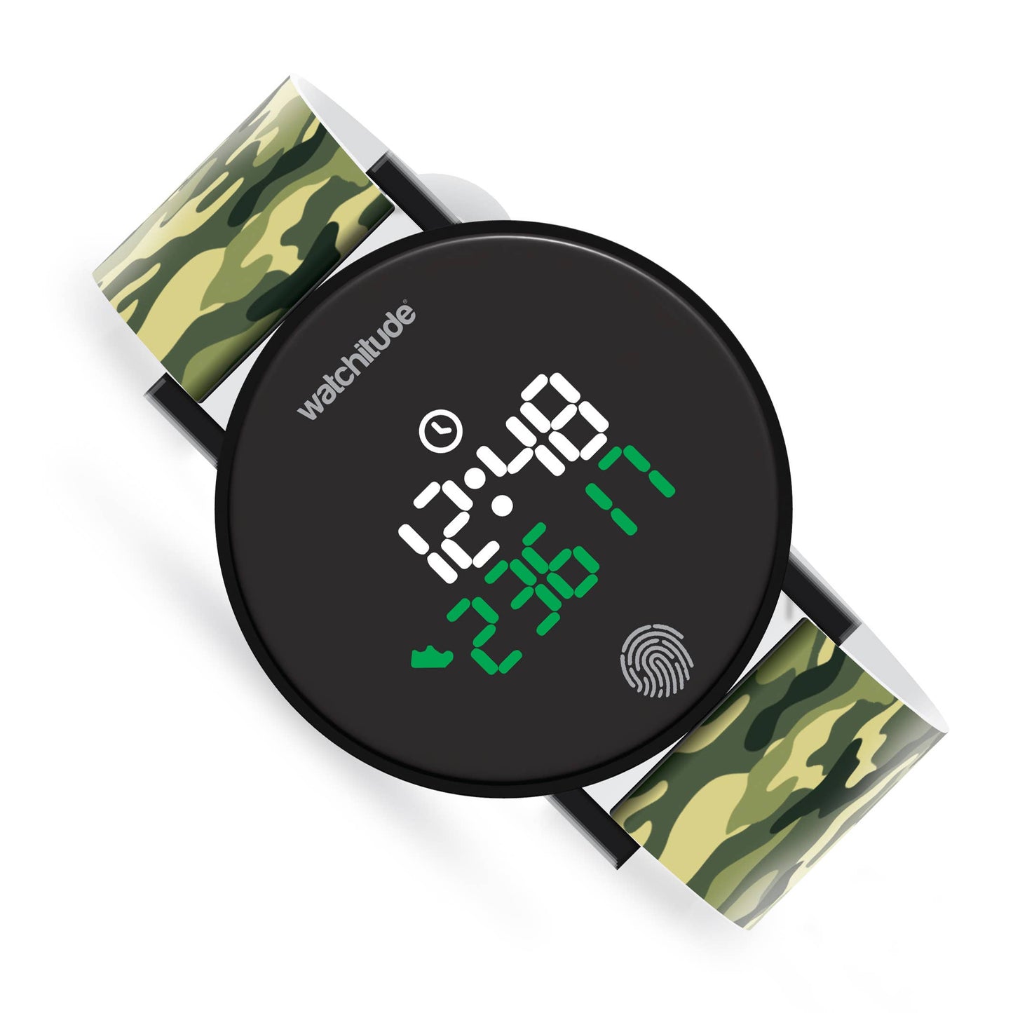 Army Camo Step Counter Watch