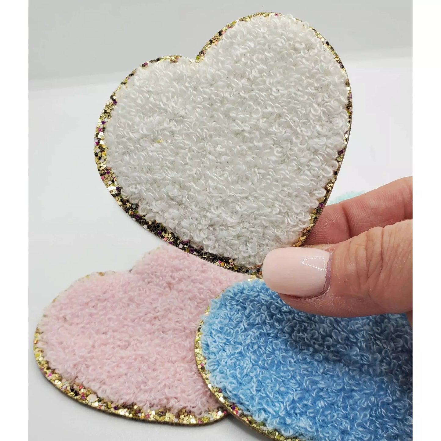Large Chenille Heart in Pastel