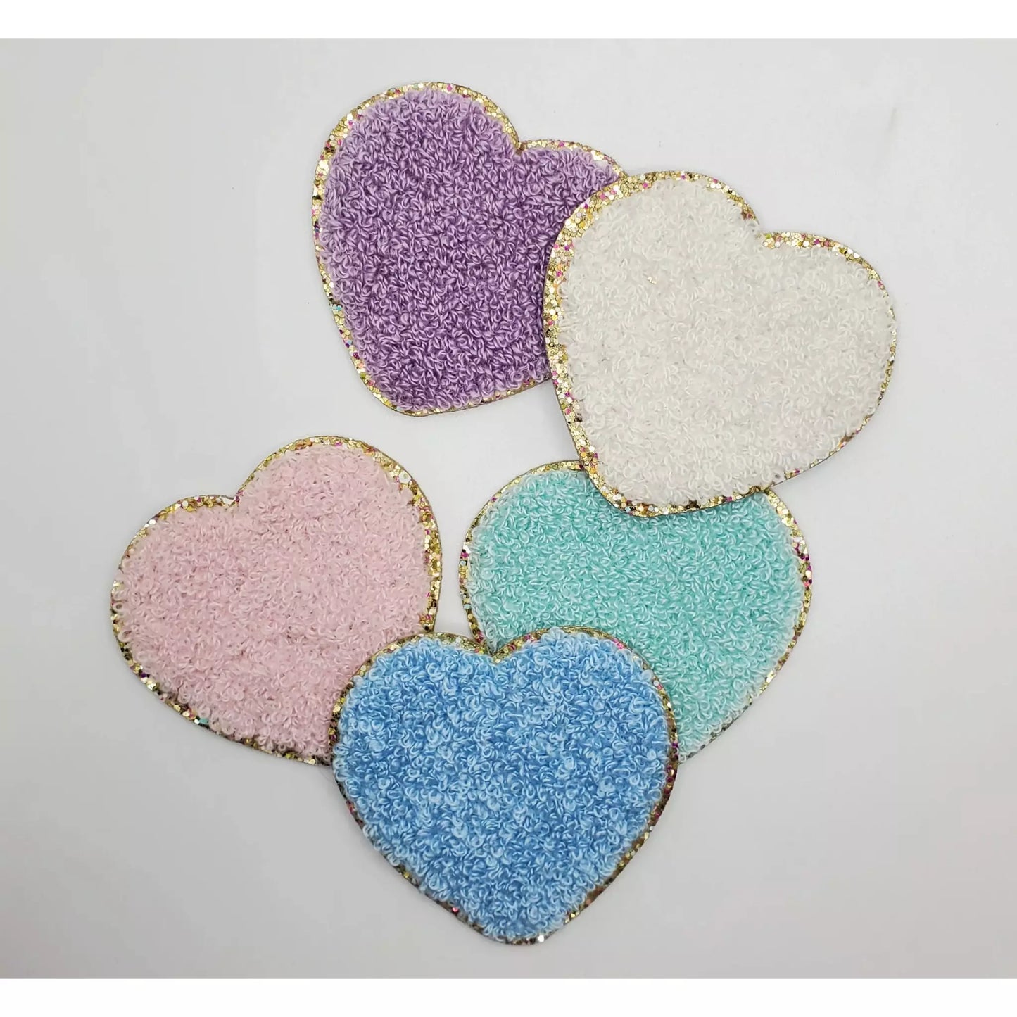 Large Chenille Heart in Pastel