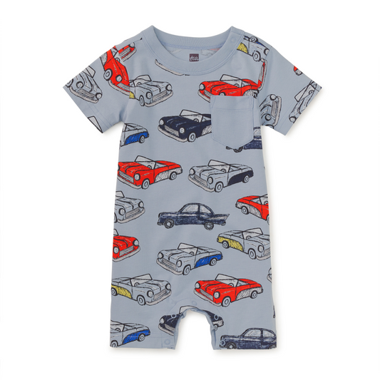 Cuban Cars Shortie Baby Romper