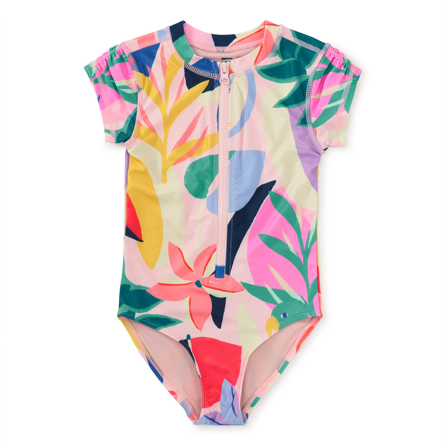 Parakeet Tropicalia Rash Guard One Piece