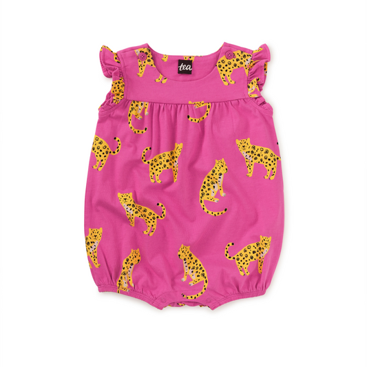 Sweet Jaguars Flutter Baby Romper