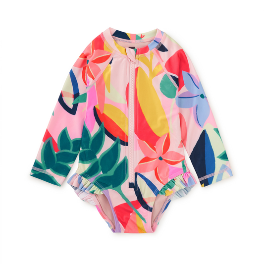 Parakeet Tropicalia Rash Guard Swimsuit