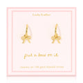Beautiful Bows - Bow Charm Hoops - Gold