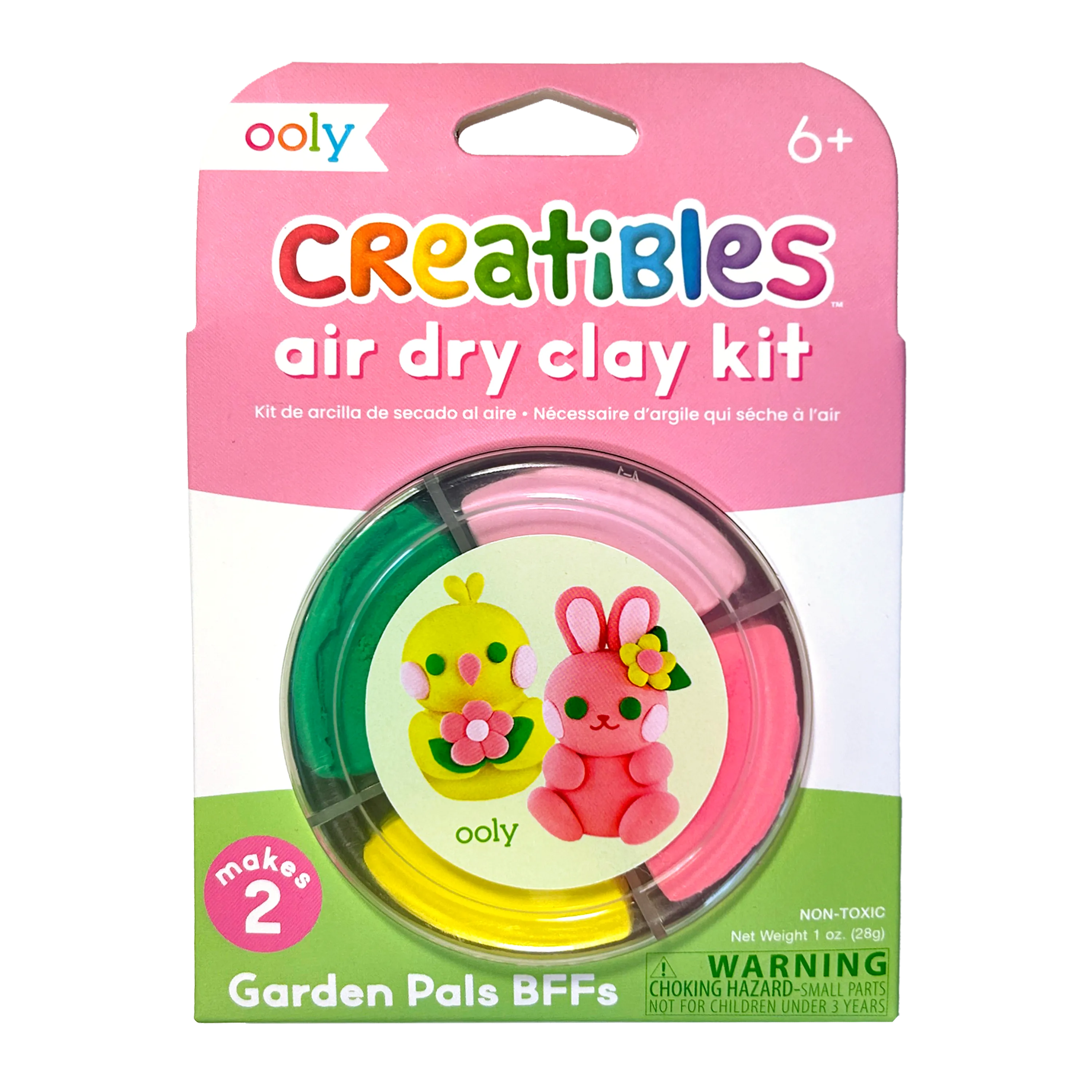 Air Dry Clay Kit for Kids - Garden Pals Bunny & Chick Craft | OOLY