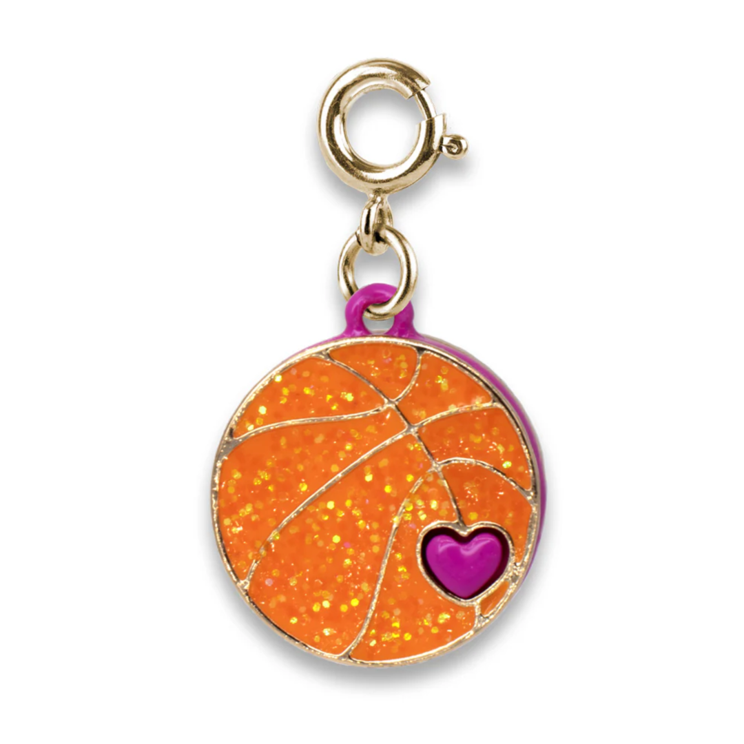 Glitter Basketball Charm