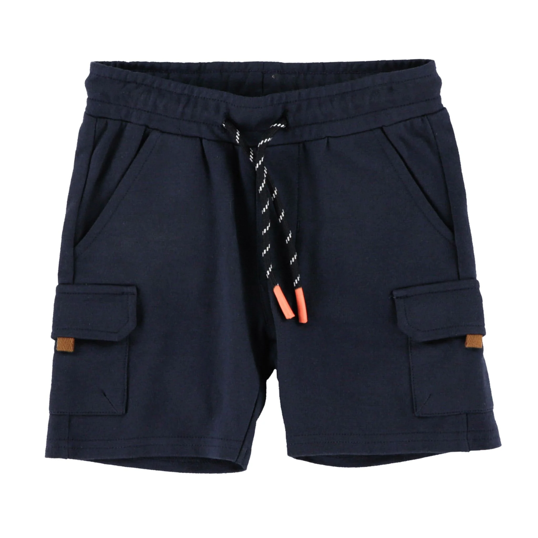 Navy Cargo Bermuda Shorts