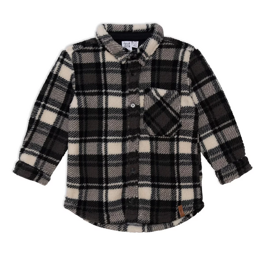 Plush Yarn Dyed Plaid Overshirt