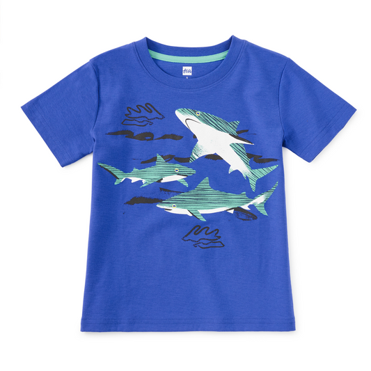 Shark Play Graphic Tee