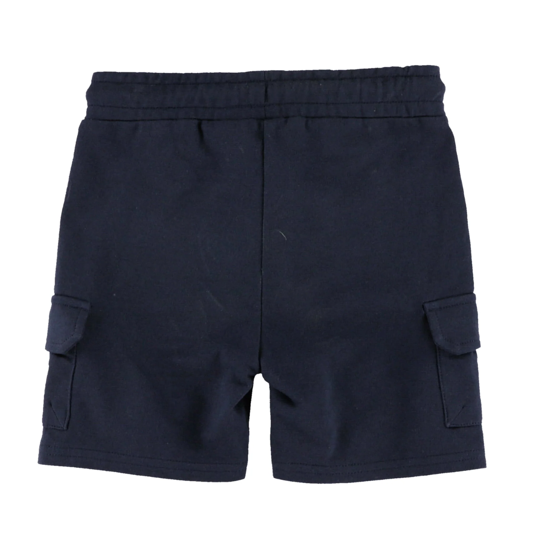 Navy Cargo Bermuda Shorts