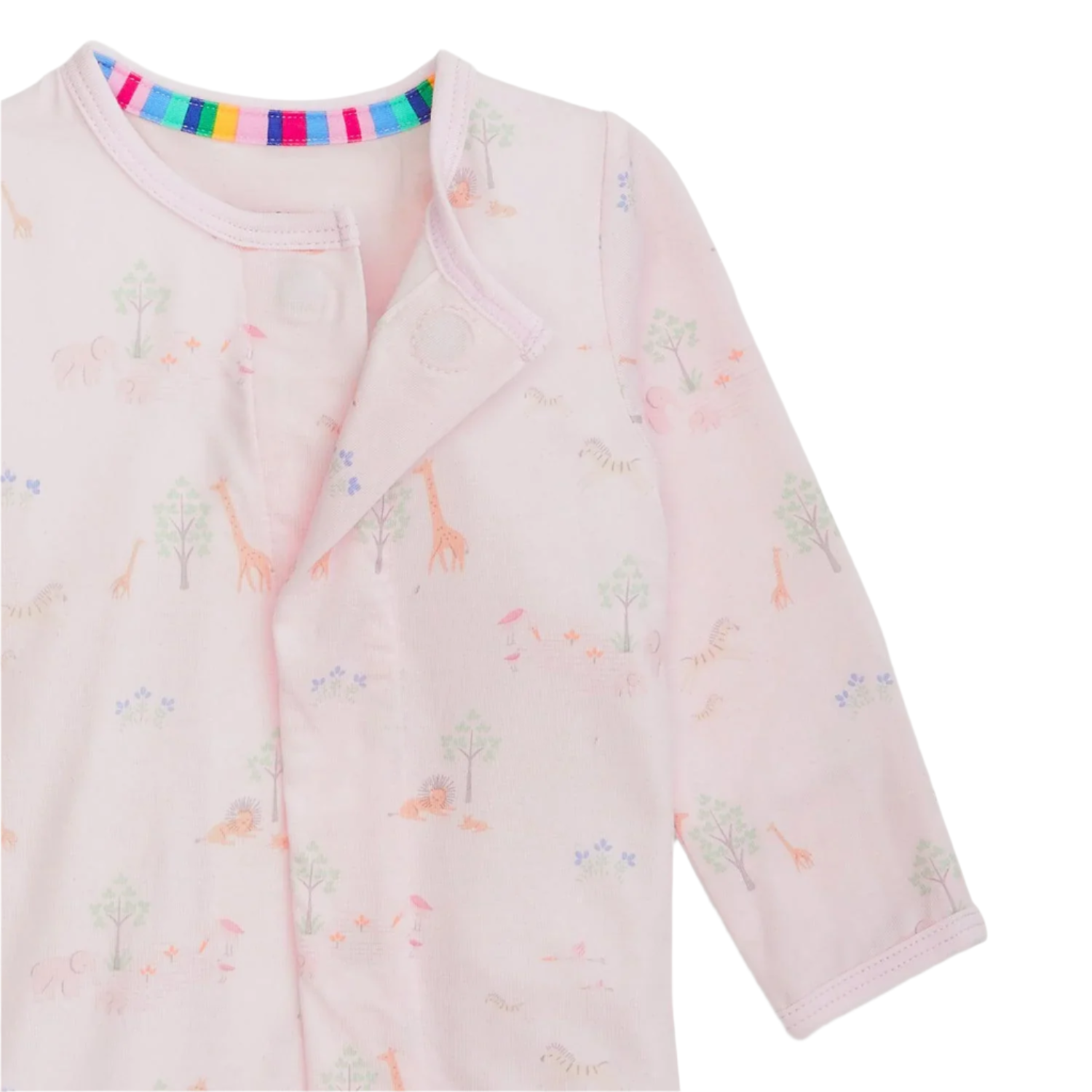 Pink Serene Safari Footie