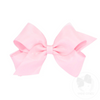 Organza Overlay Medium Grosgrain Hair Bows (Pinks)