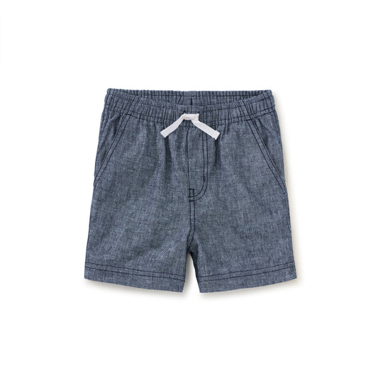 Indigo Chambray Boy Short 25