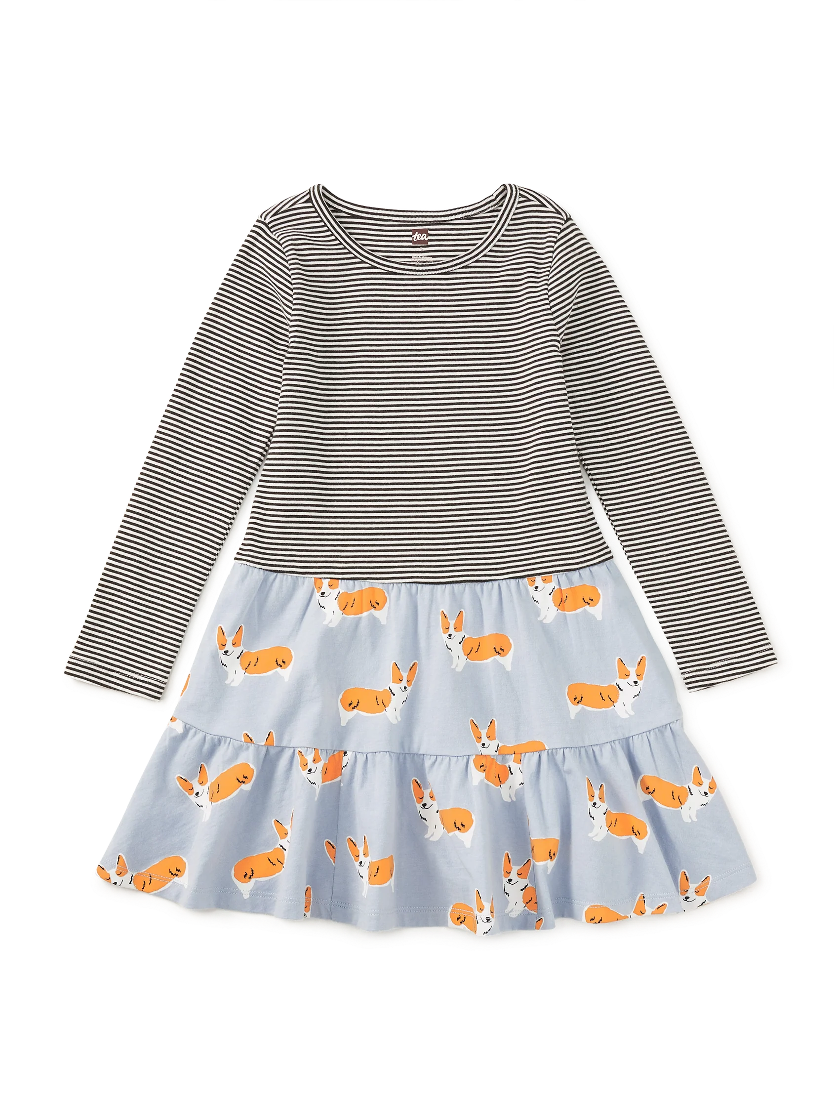 Cutie Corgis Tiered Twirl Dress