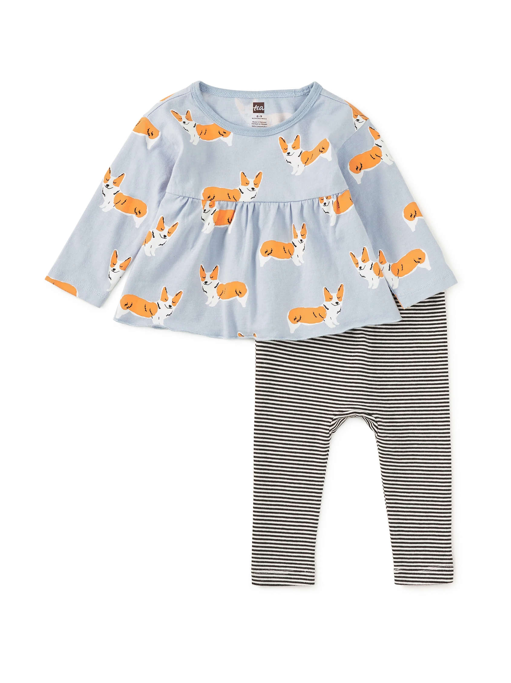 Corgis Two Piece Baby Set