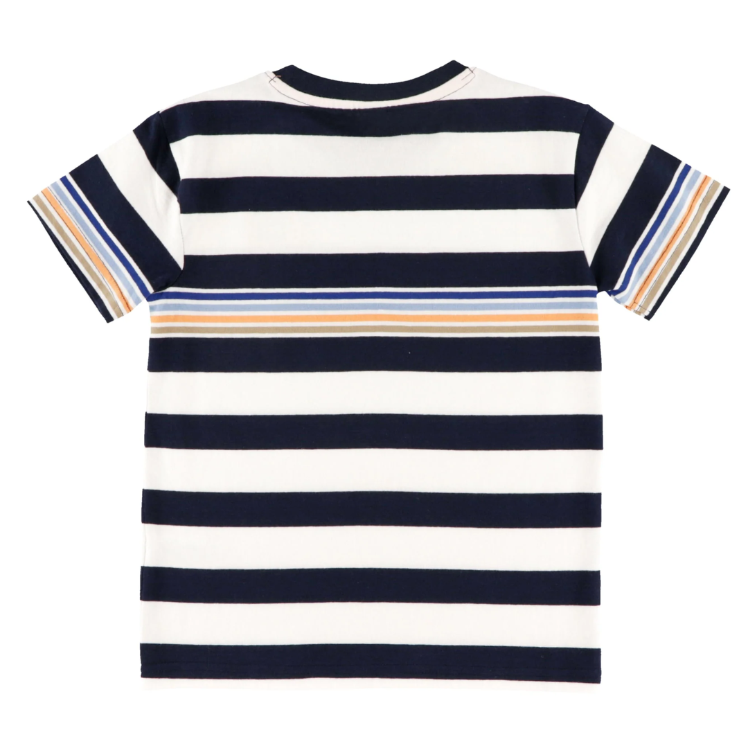 Nautical Crest Striped Jersey Tee