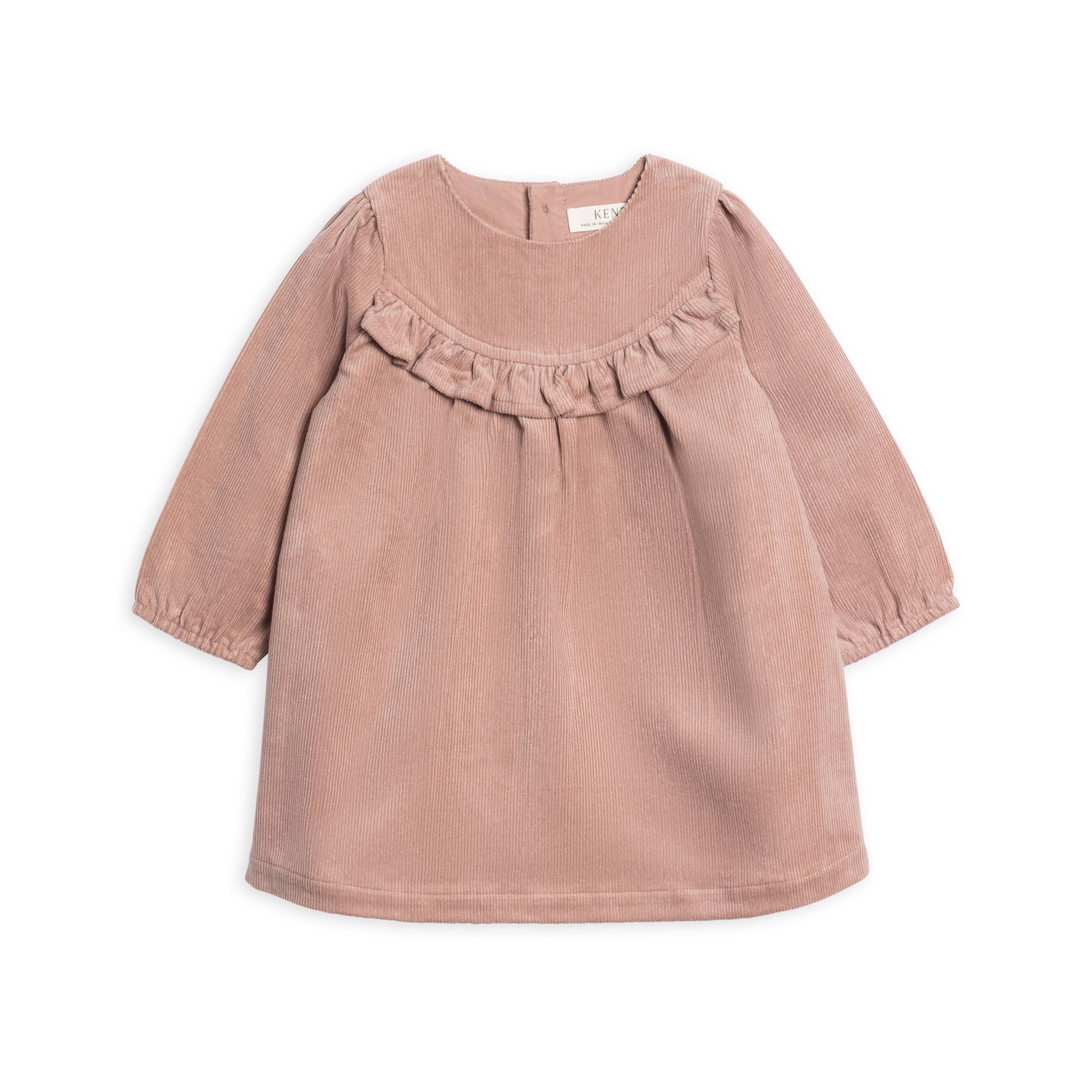 Dafina Corduroy Ruffle Dress