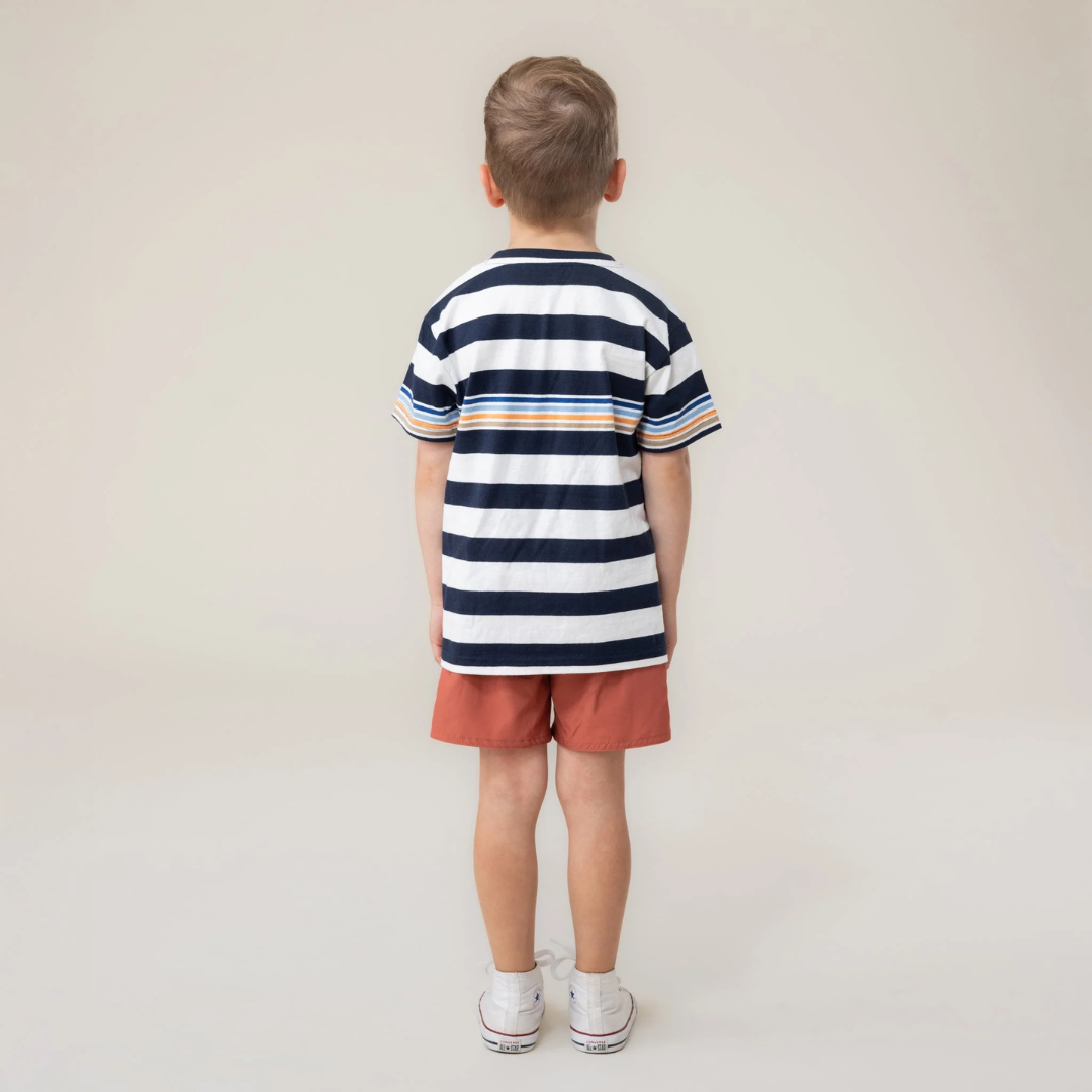 Nautical Crest Striped Jersey Tee