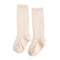 Vanilla Cable Knit Knee High Socks