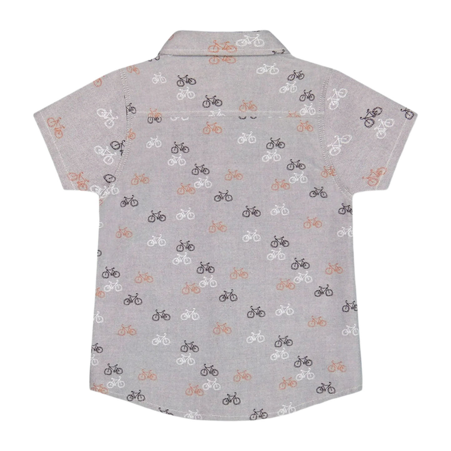 Printed Bicycle Short Sleeve Shirt