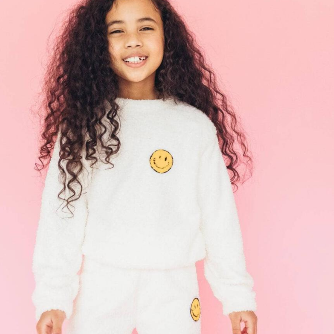 White Bright Smile Patch Fuzzy Set
