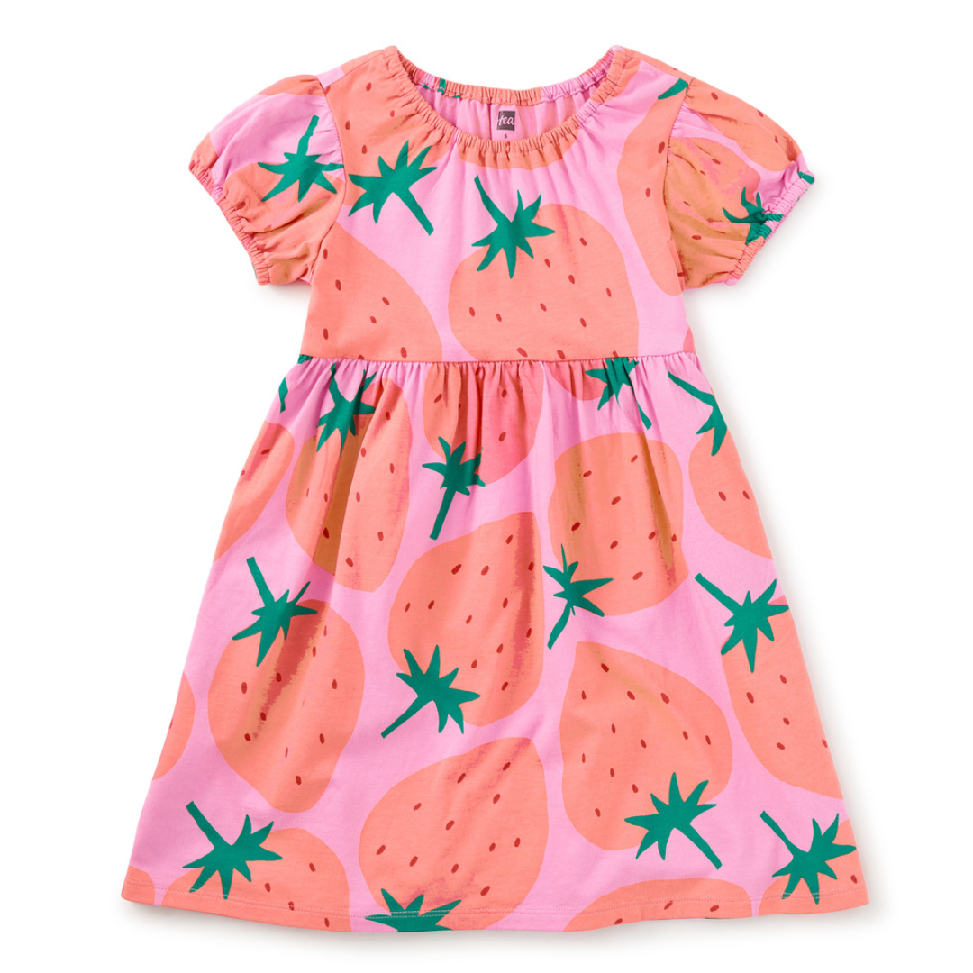 Fresas Favoritas Puff Sleeve Empire Baby