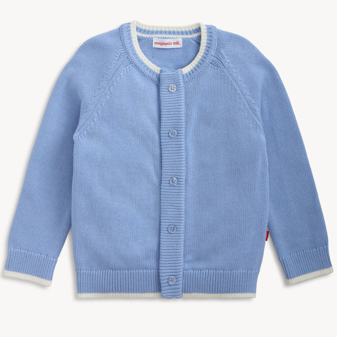 Tipping Light Blue Cardigan