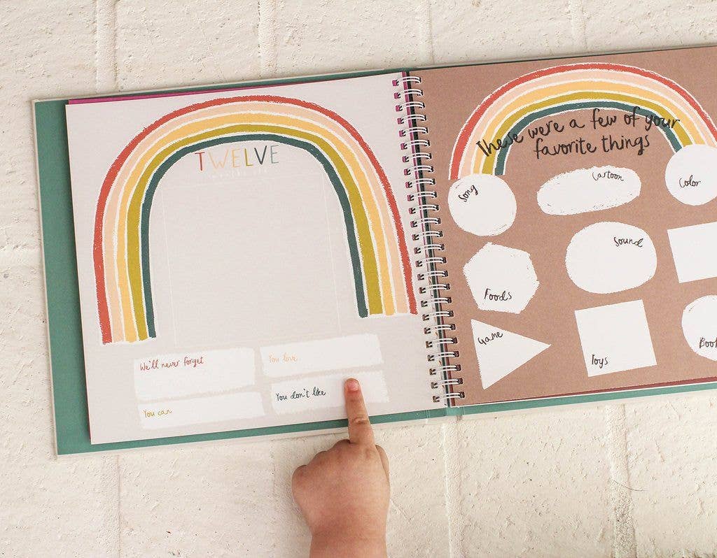 Gift for Newborn: Little Rainbow Baby Memory Book | First Year Keepsake