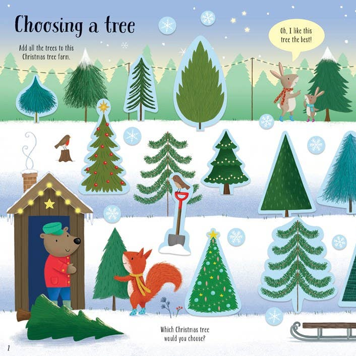 Sparkly Christmas Trees : Usborne