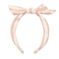 Pink Stripe Tie Headband