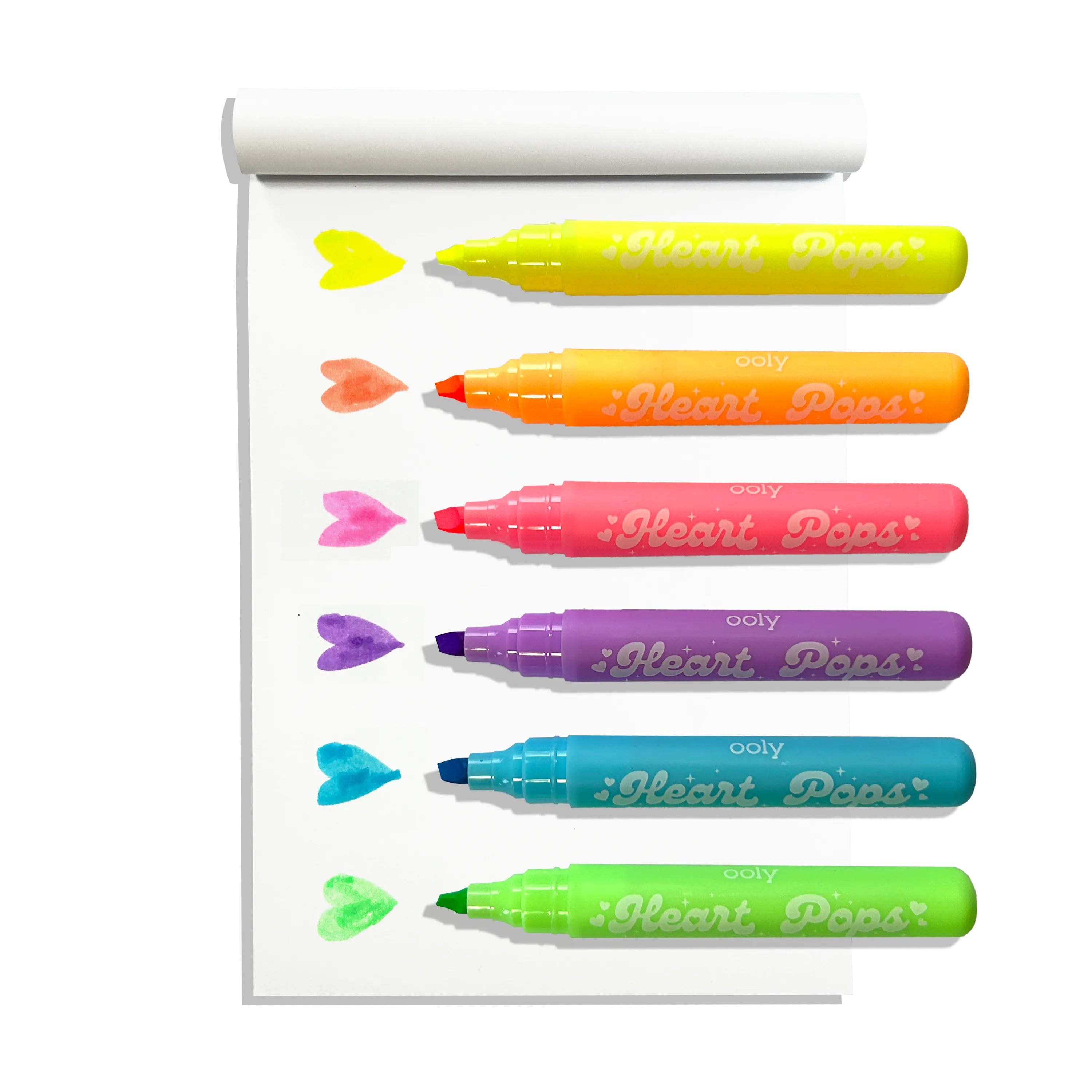 Heart Pops Neon Highlighters