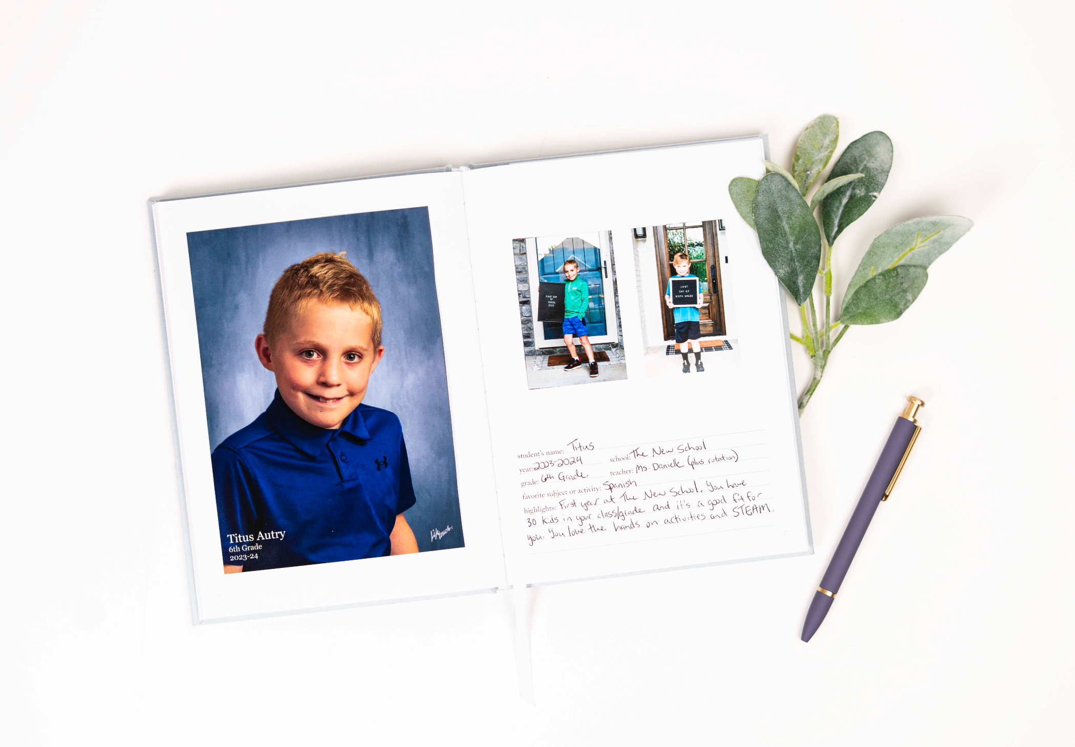School Memory Book | Durable School Photo Book