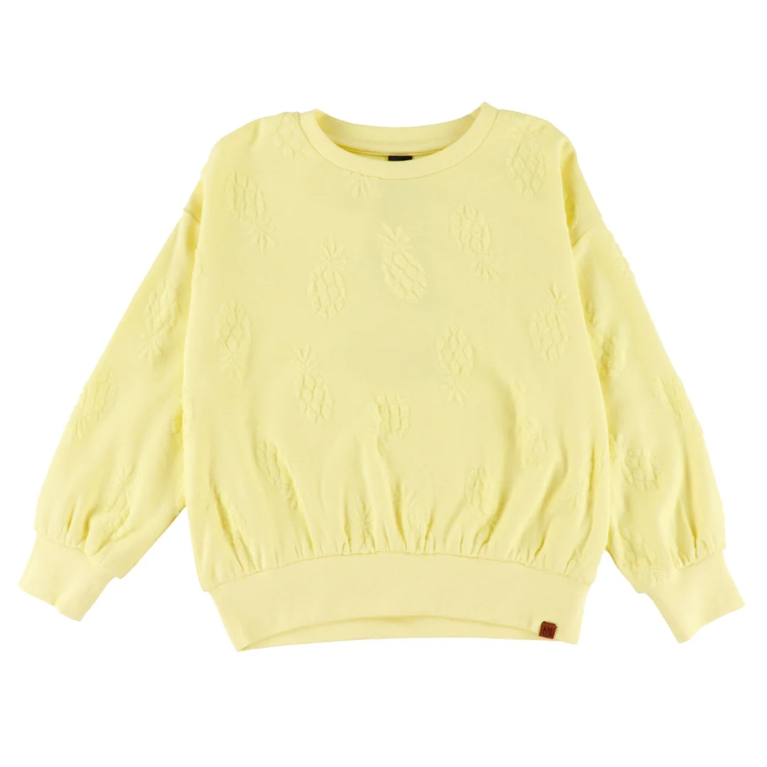 Sunny Pineapple Terry Sweater