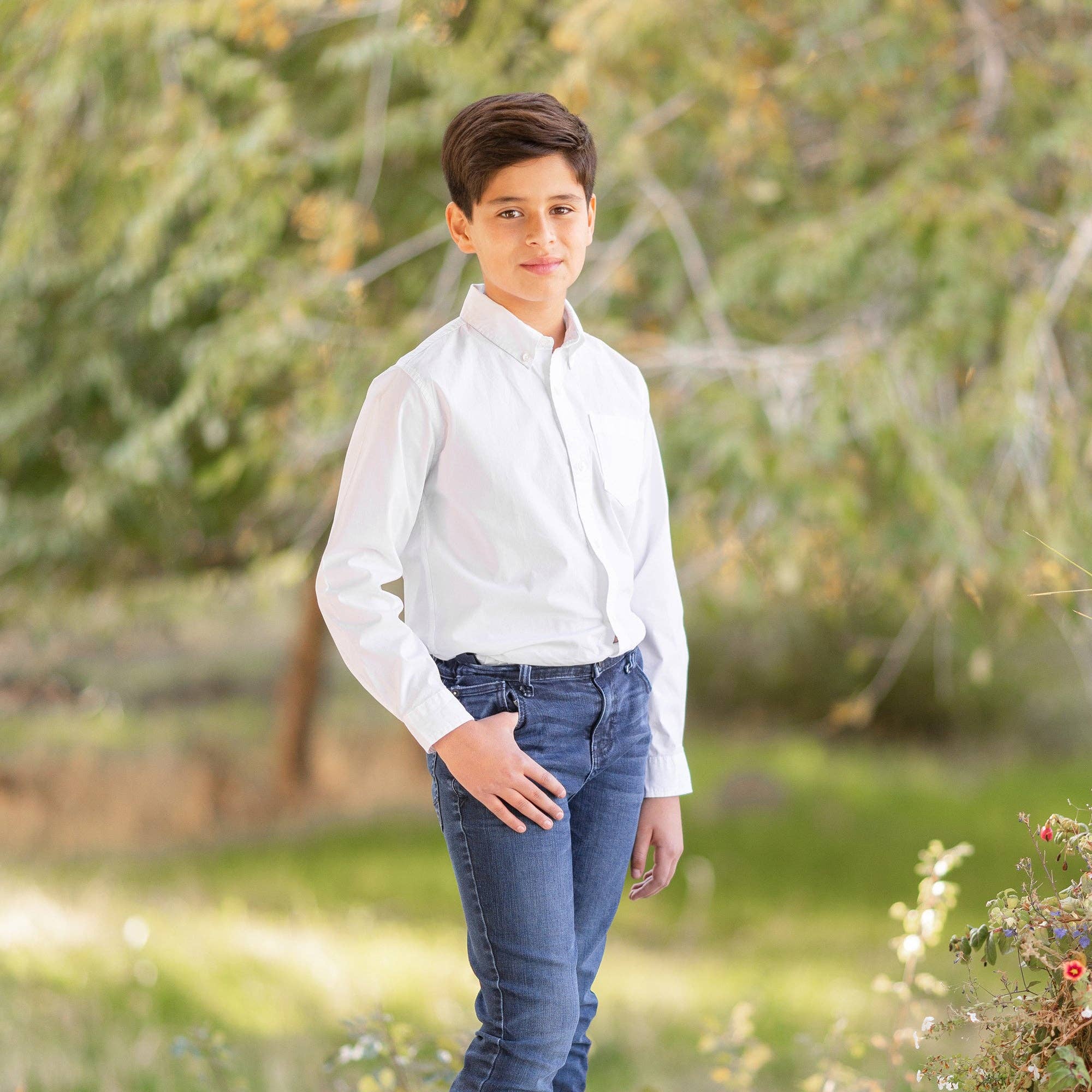 Stretch Poplin Organic Button Down Shirt