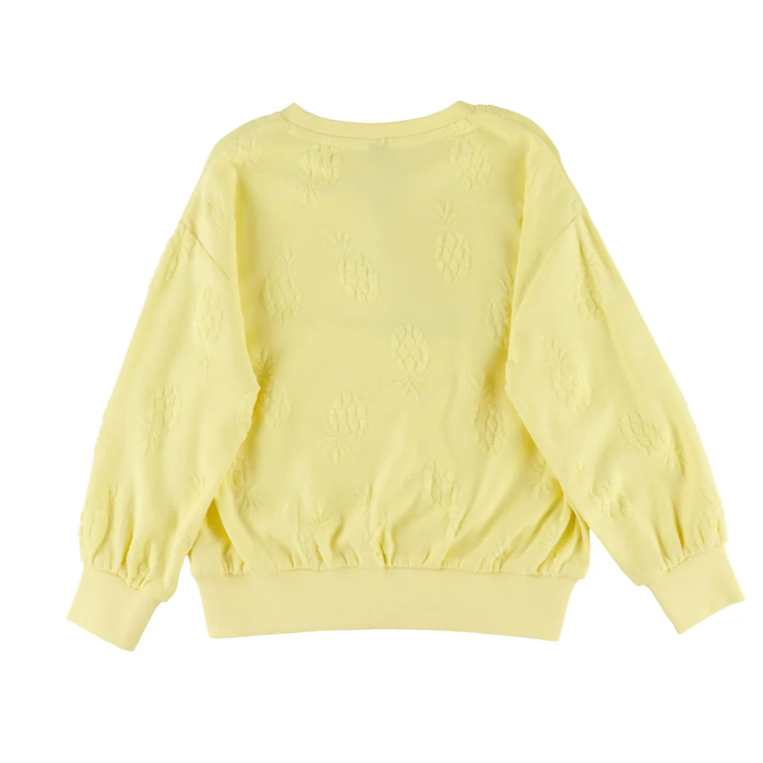 Sunny Pineapple Terry Sweater