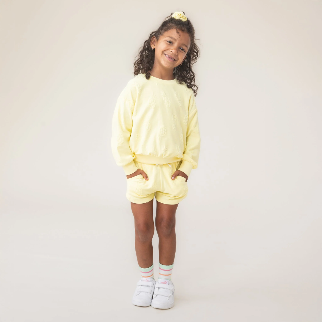 Sunny Pineapple Terry Sweater