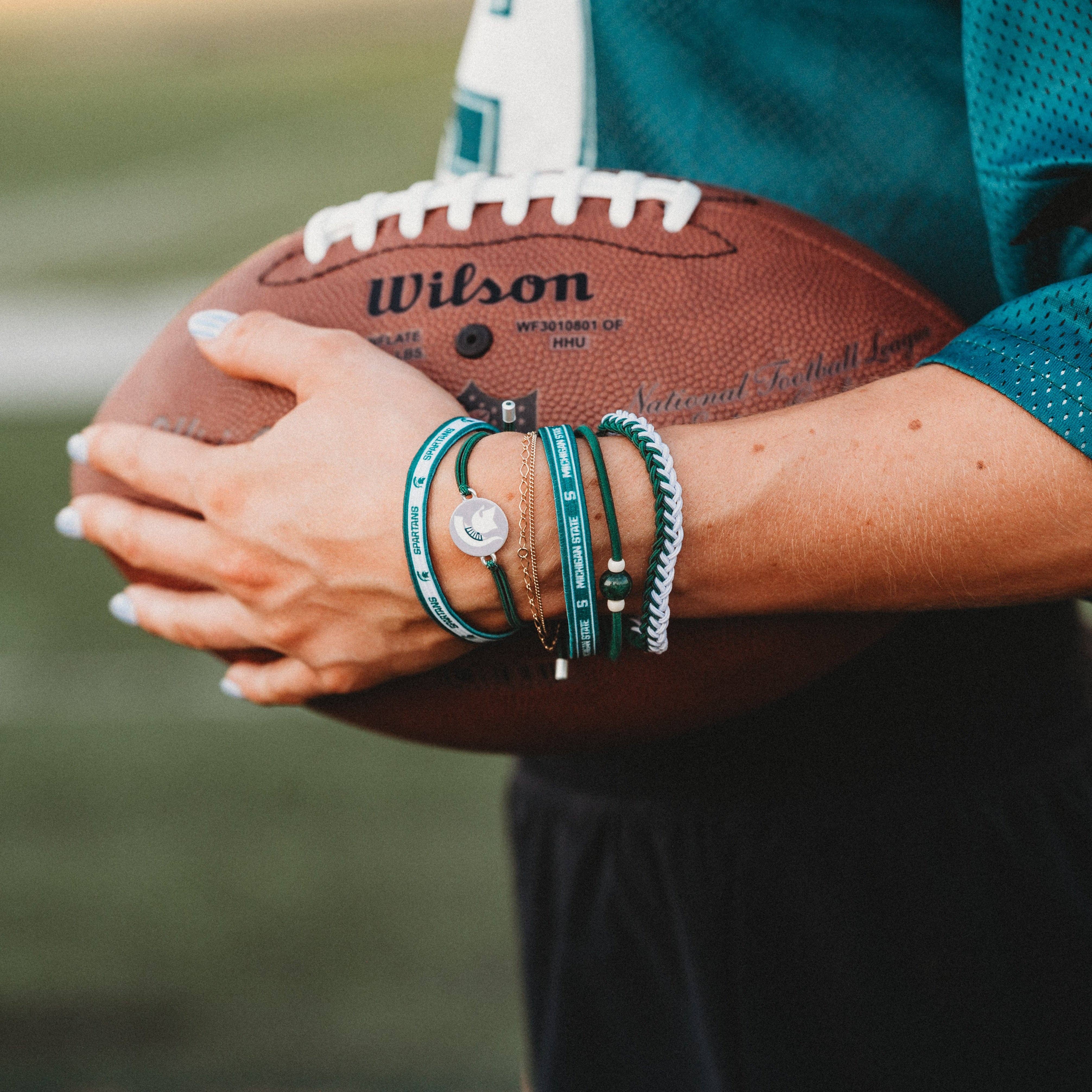 Michigan State Game Day Hair Tie Bracelets