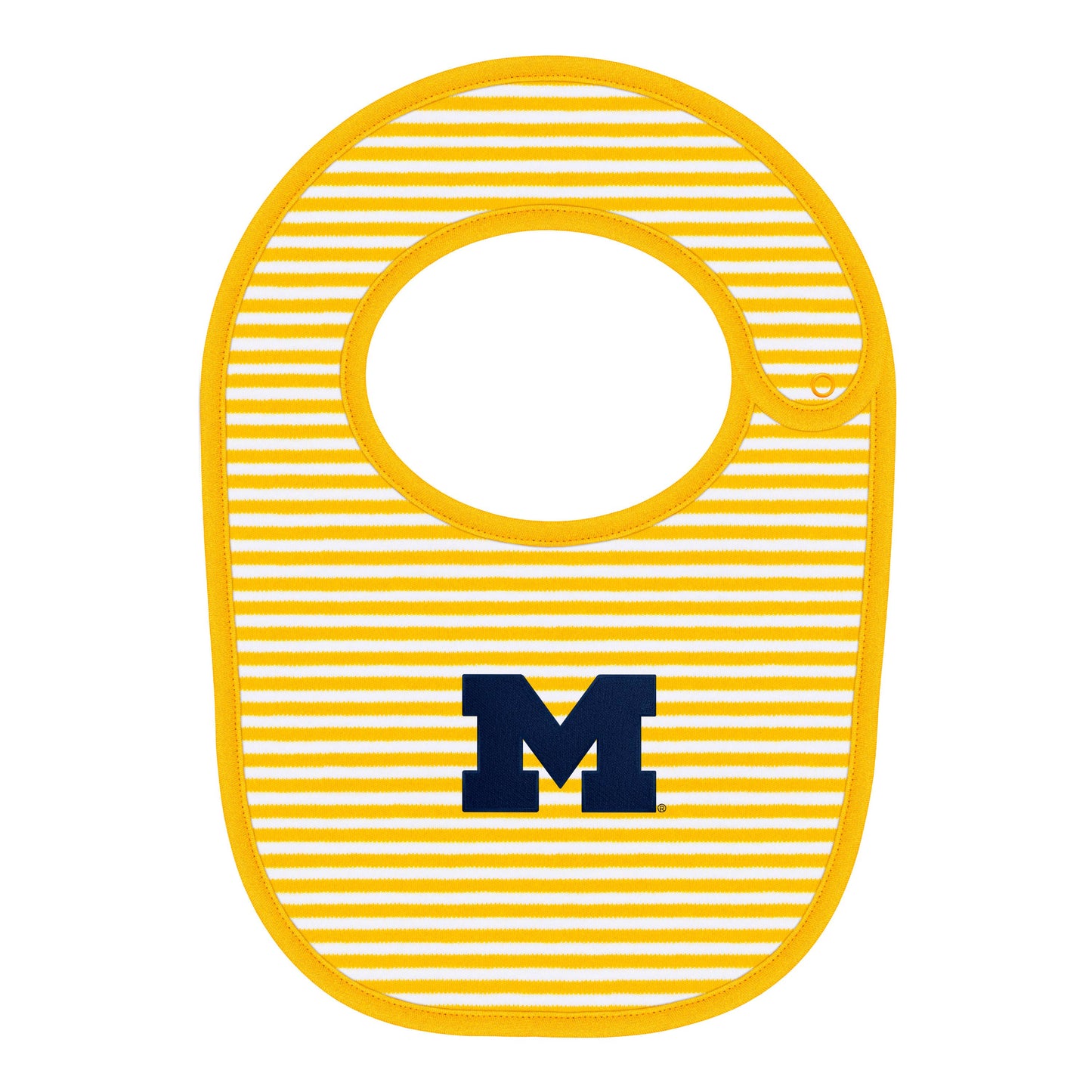 Michigan Wolverines Newborn Striped Bib