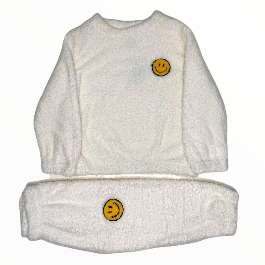 White Bright Smile Patch Fuzzy Set