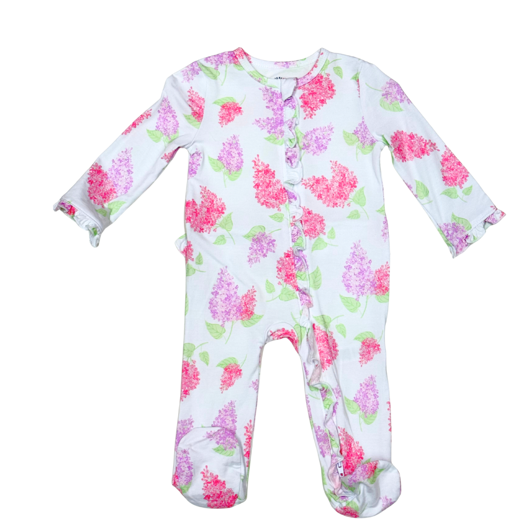 Lilac Mixed Floral Footie