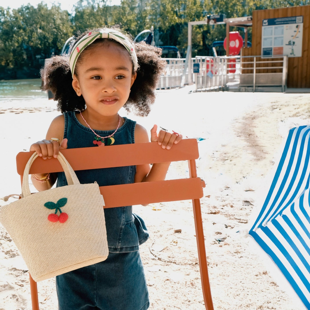 Crochet Cherry Basket Bag